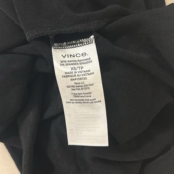 🔥🔥🔥NEW Vince Black Wrap Effect Dress - Picture 7 of 7